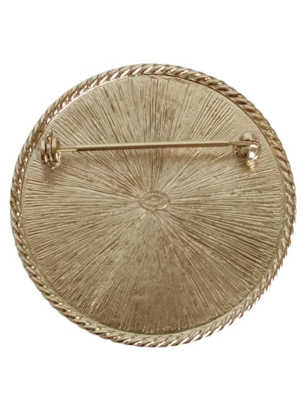 Chanel Pearl Motif Pin Brooch Gold